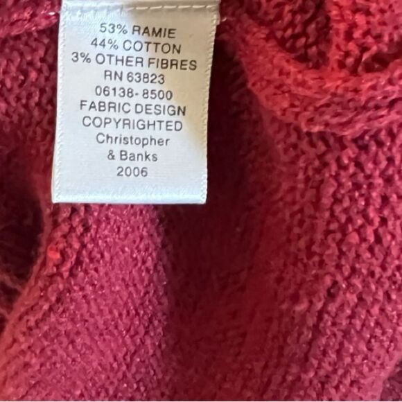 Christopher & Banks Hand Embroidered Sweater Vest - Picture 7 of 7